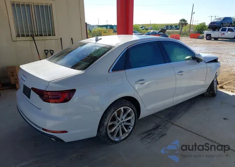 2019 Audi A4 40 Titanium Premium from USA, damaged, VIN WAUGMAF43KN011015